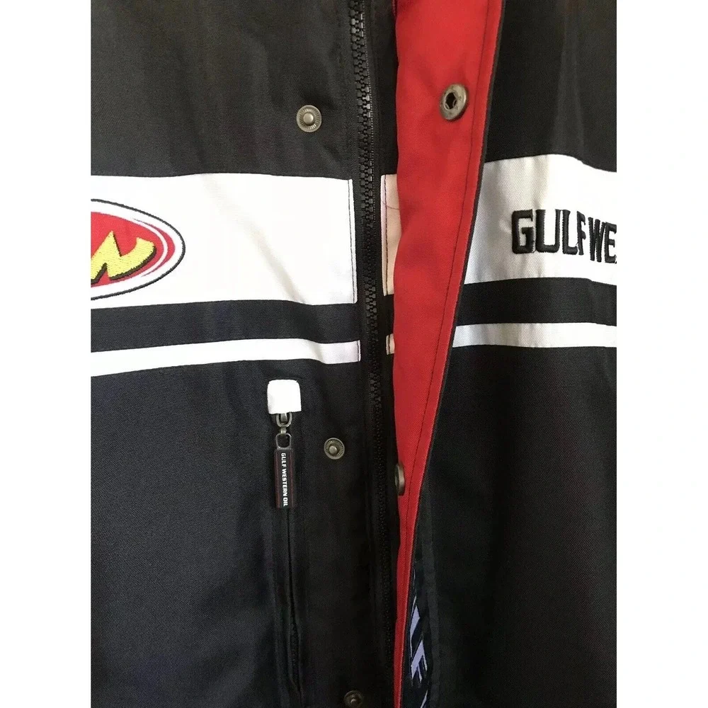 Gulf Western Oil Racing Jacket Men's XXL Polyester Australia RARE